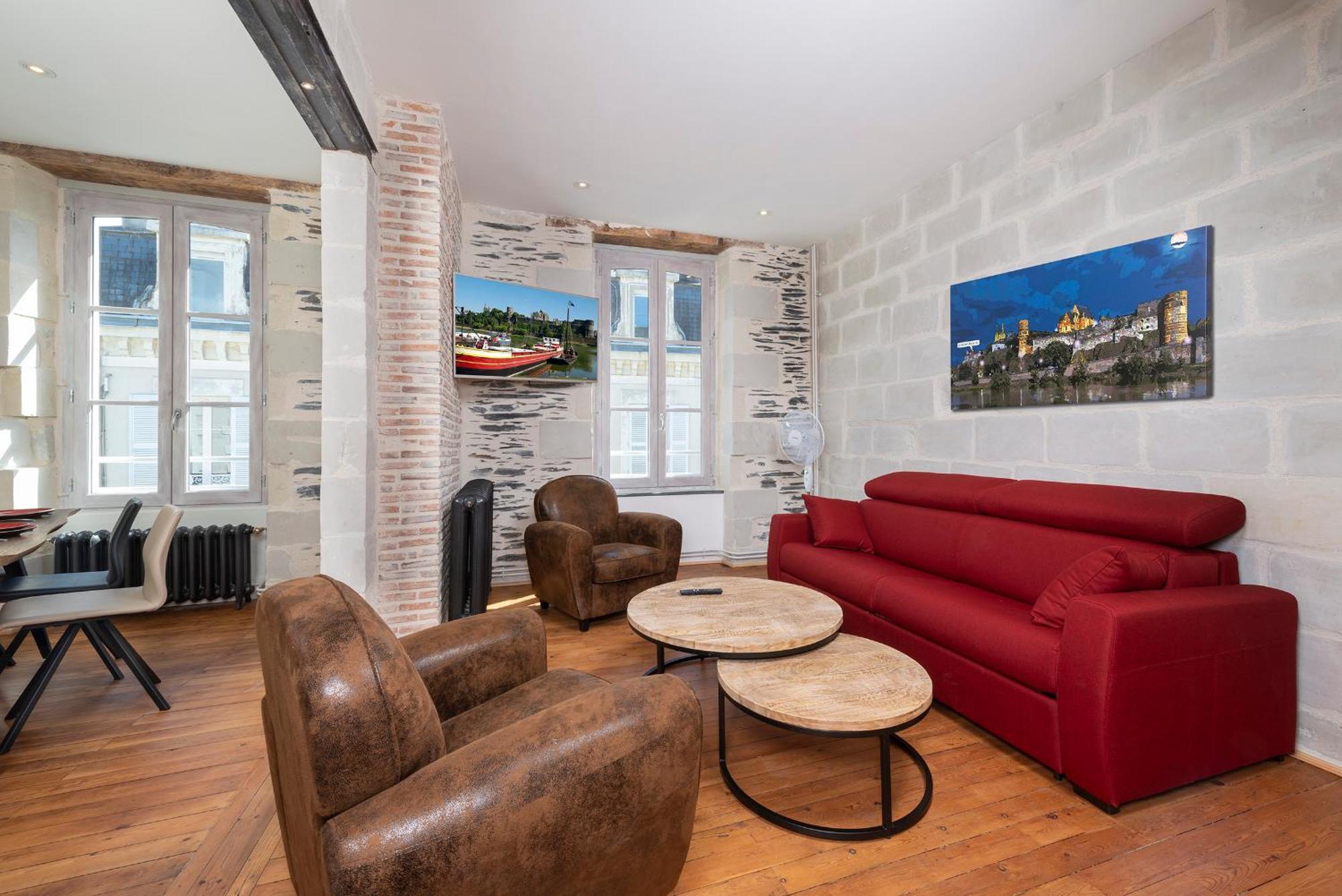 Appartements Lumineux Et Charmants En Coeur De Ville 앙제 객실 사진